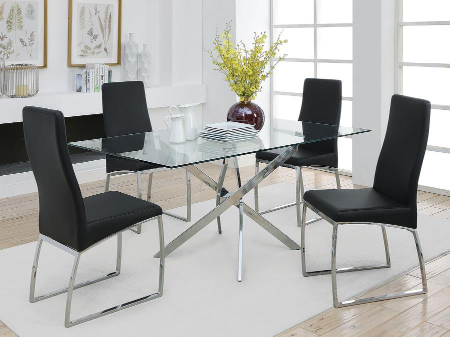 Carmelo Silver Dining Table - MyWaynesHome #