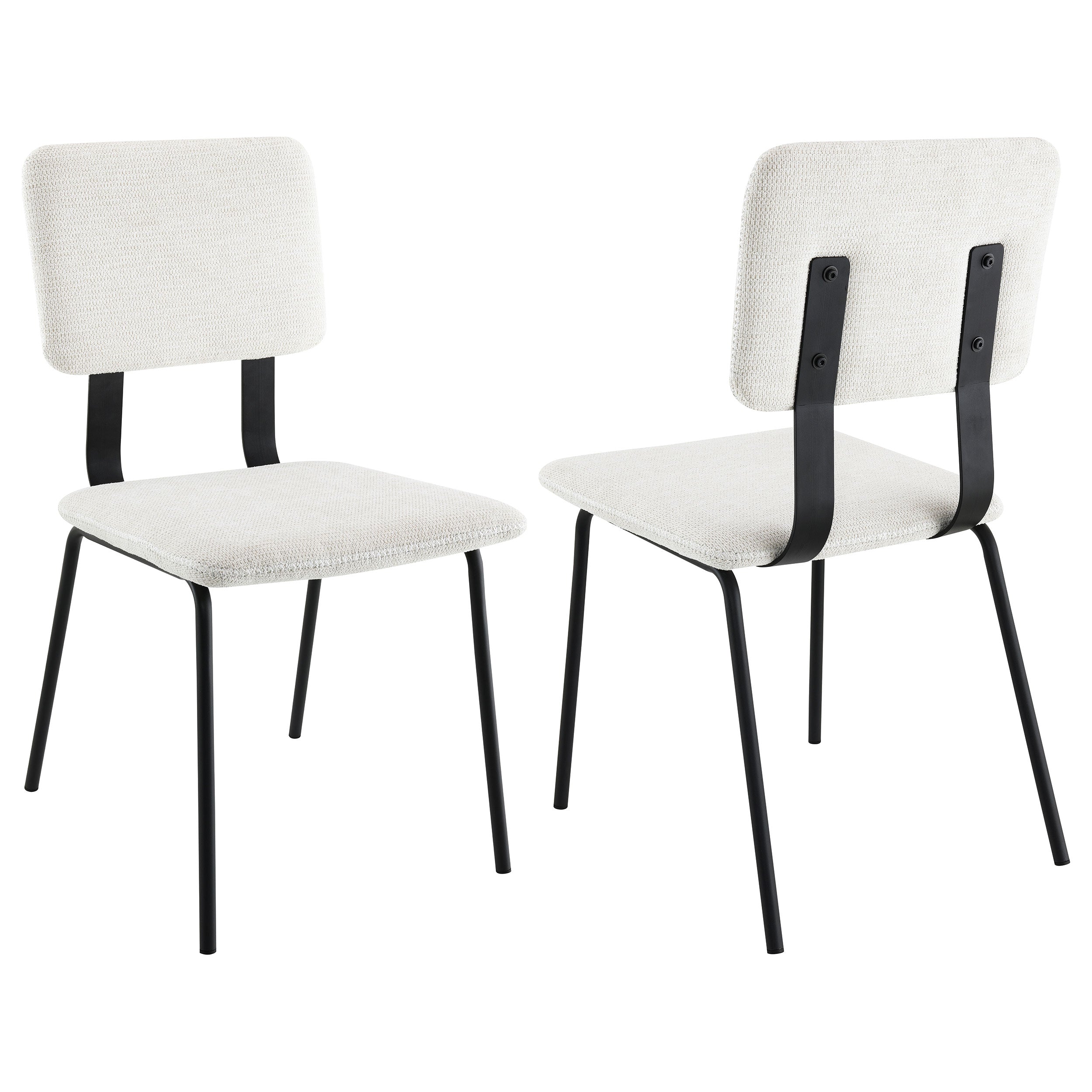 Calla Fabric Upholstered Dining Side Chair White (set Of 2) - MyWaynesHome #