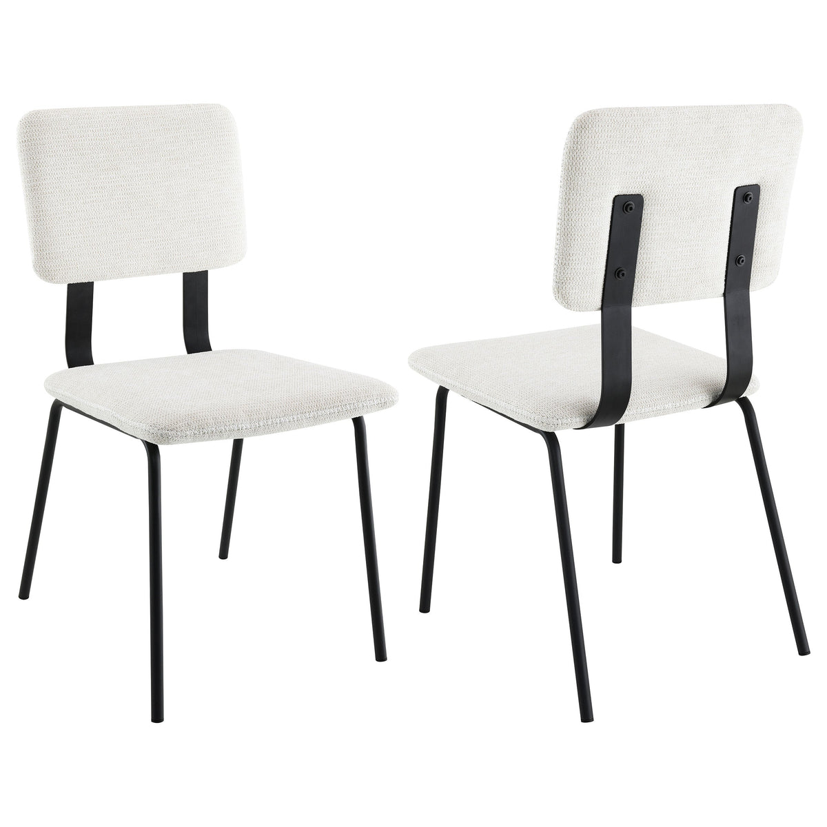 Calla Fabric Upholstered Dining Side Chair White (set Of 2) - MyWaynesHome #