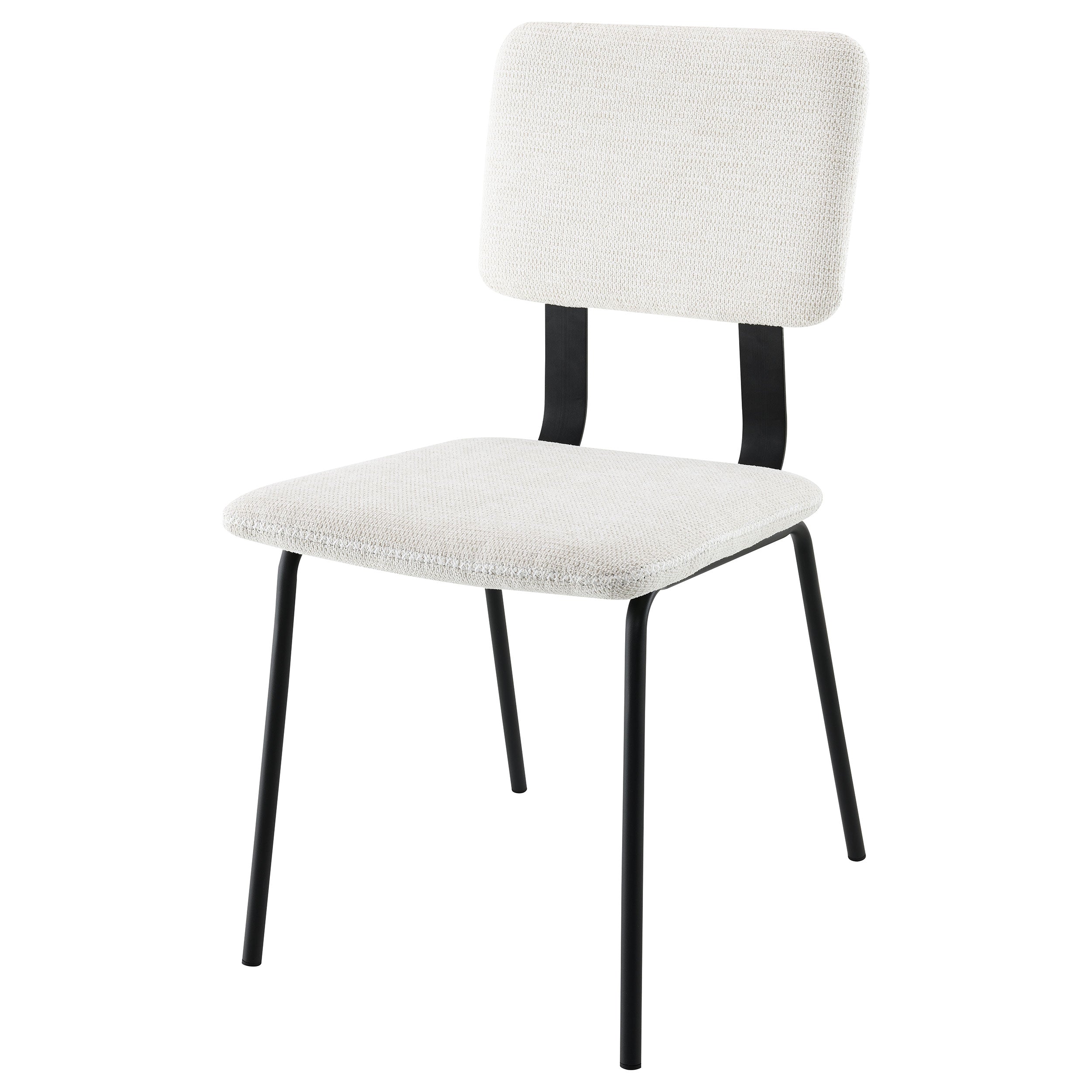 Calla Fabric Upholstered Dining Side Chair White (set Of 2) - MyWaynesHome #