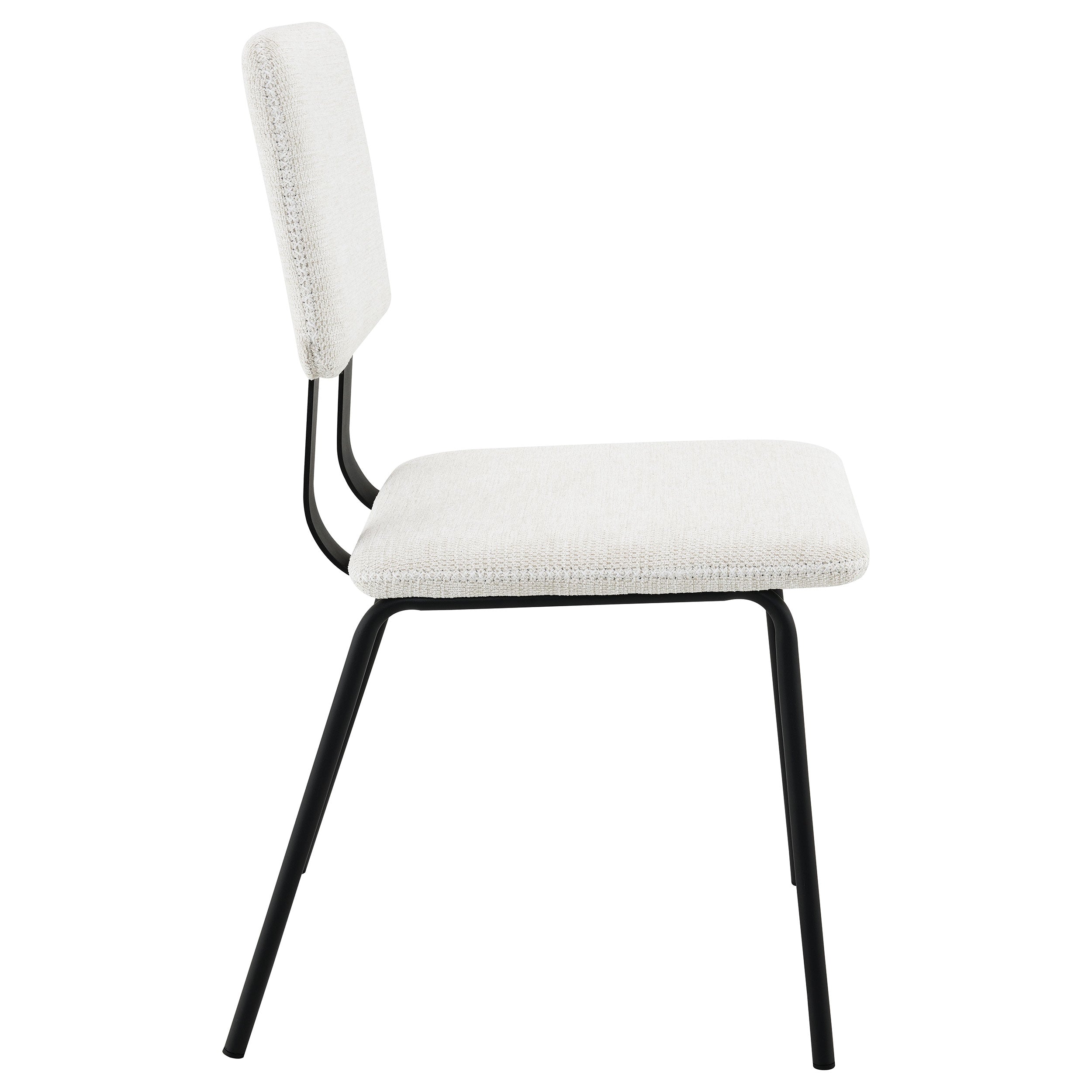 Calla Fabric Upholstered Dining Side Chair White (set Of 2) - MyWaynesHome #