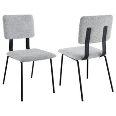 Calla Fabric Upholstered Dining Side Chair Grey (set Of 2) - MyWaynesHome #