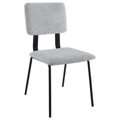 Calla Fabric Upholstered Dining Side Chair Grey (set Of 2) - MyWaynesHome #