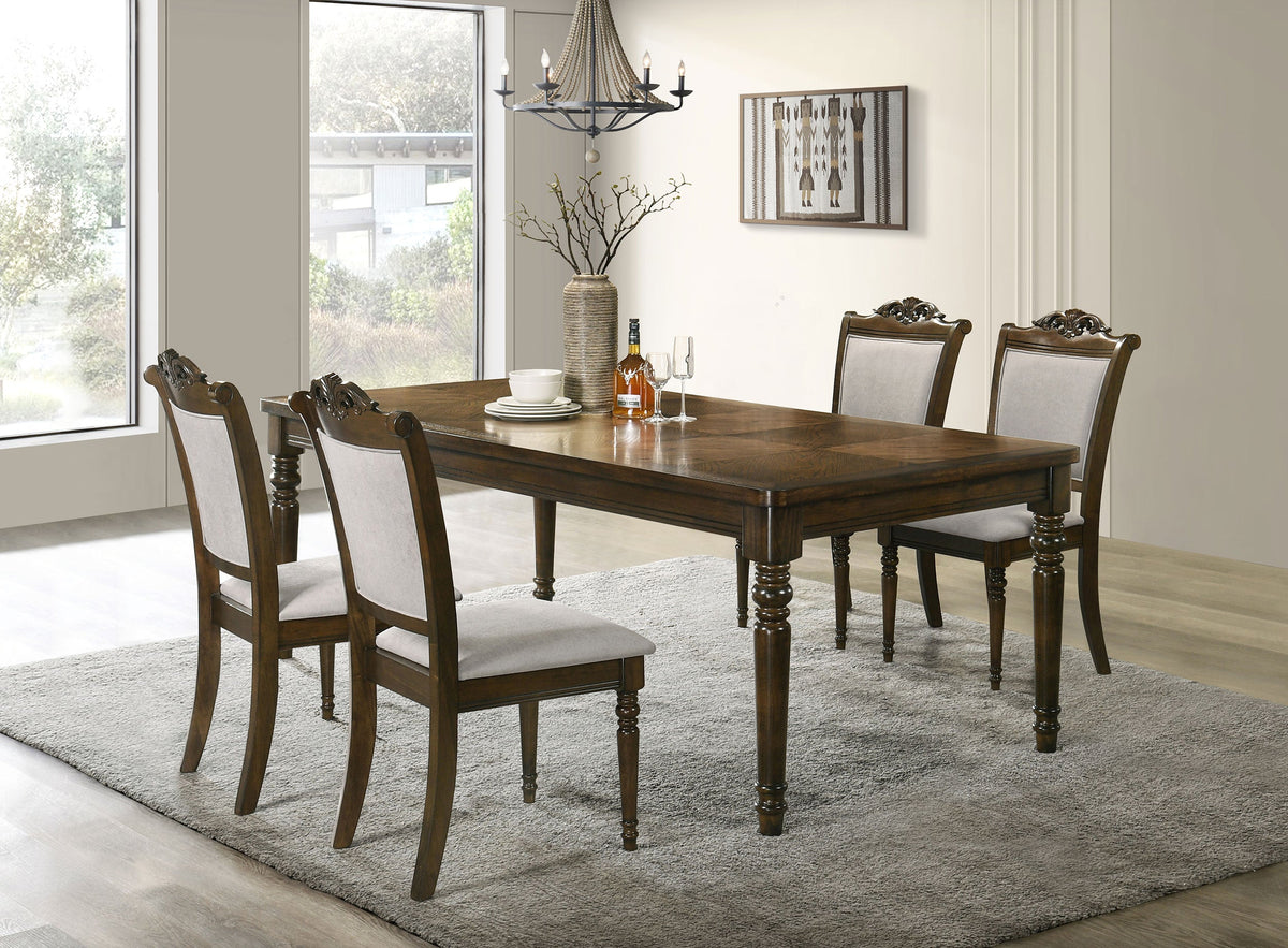 Willowbrook 5-piece Rectangular Dining Table Set Chestnut - MyWaynesHome #