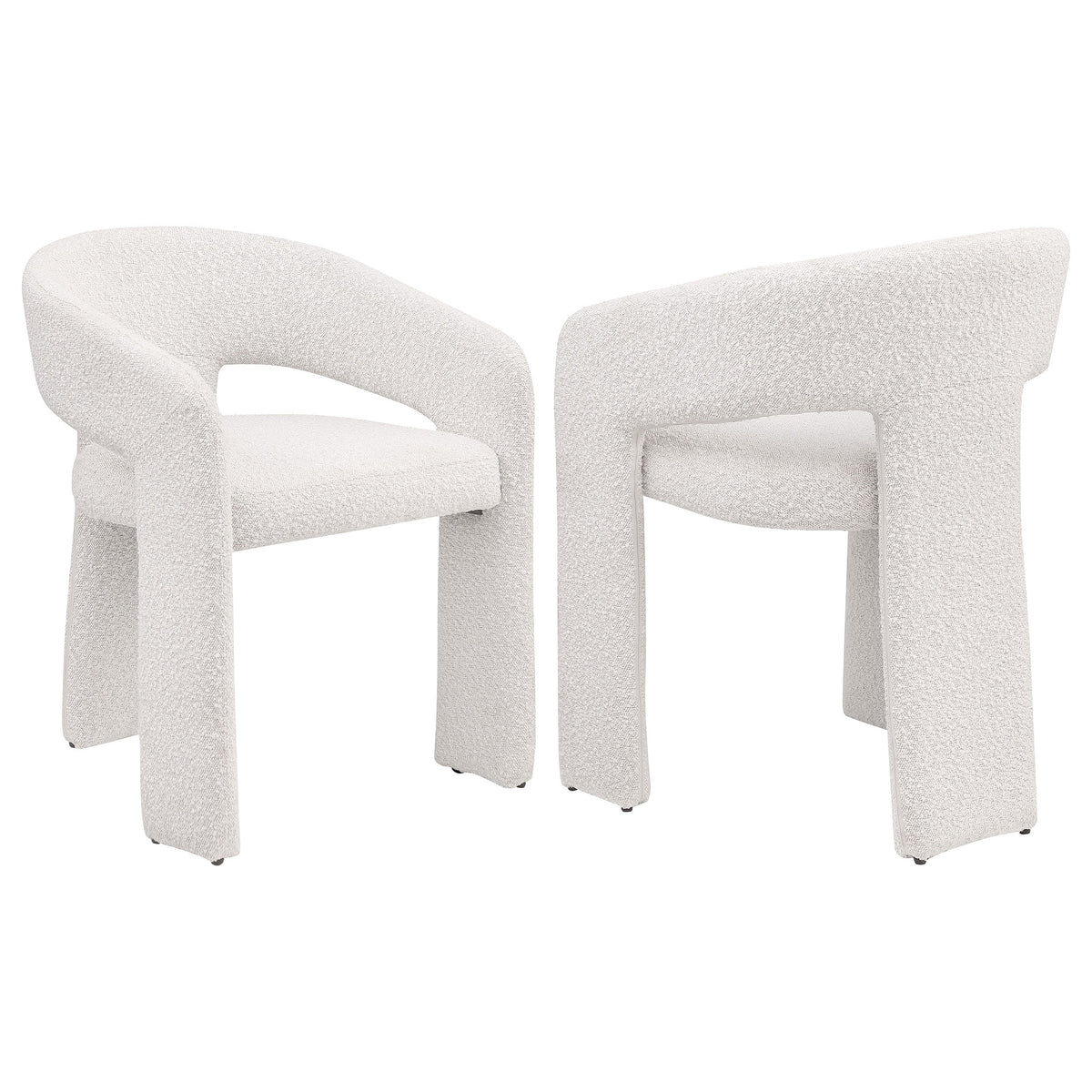 Eudora Boucle Upholstered Dining Side Chair Cream - MyWaynesHome #