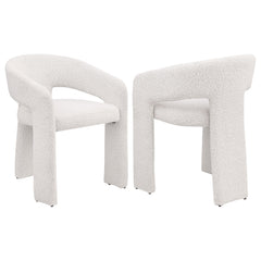 Eudora Boucle Upholstered Dining Side Chair Cream - MyWaynesHome #