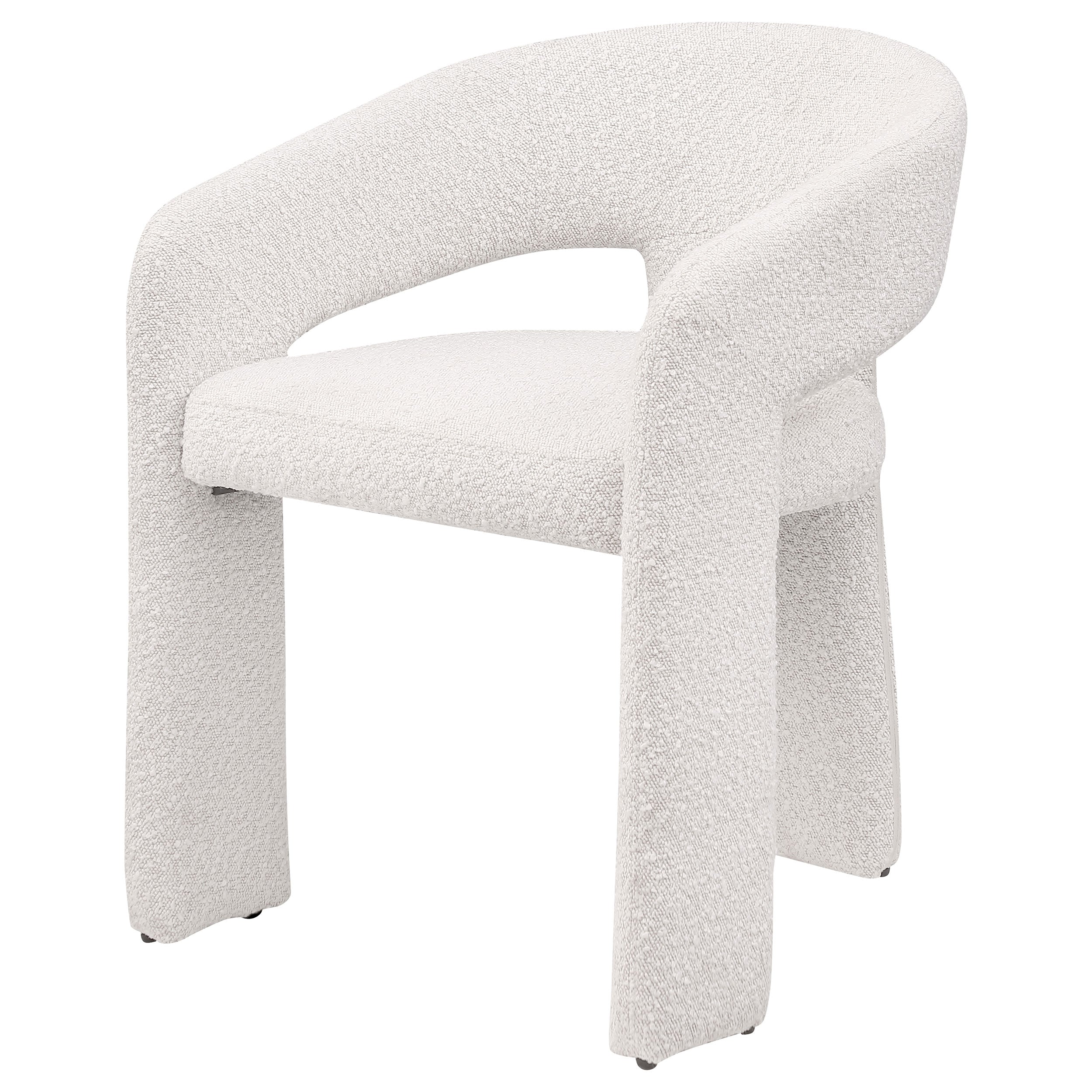 Eudora Boucle Upholstered Dining Side Chair Cream - MyWaynesHome #