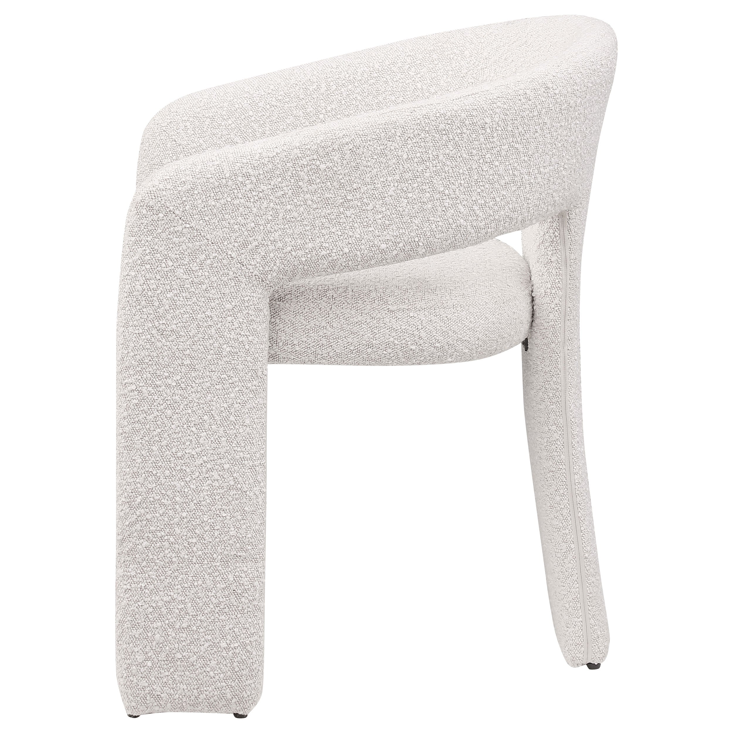 Eudora Boucle Upholstered Dining Side Chair Cream - MyWaynesHome #