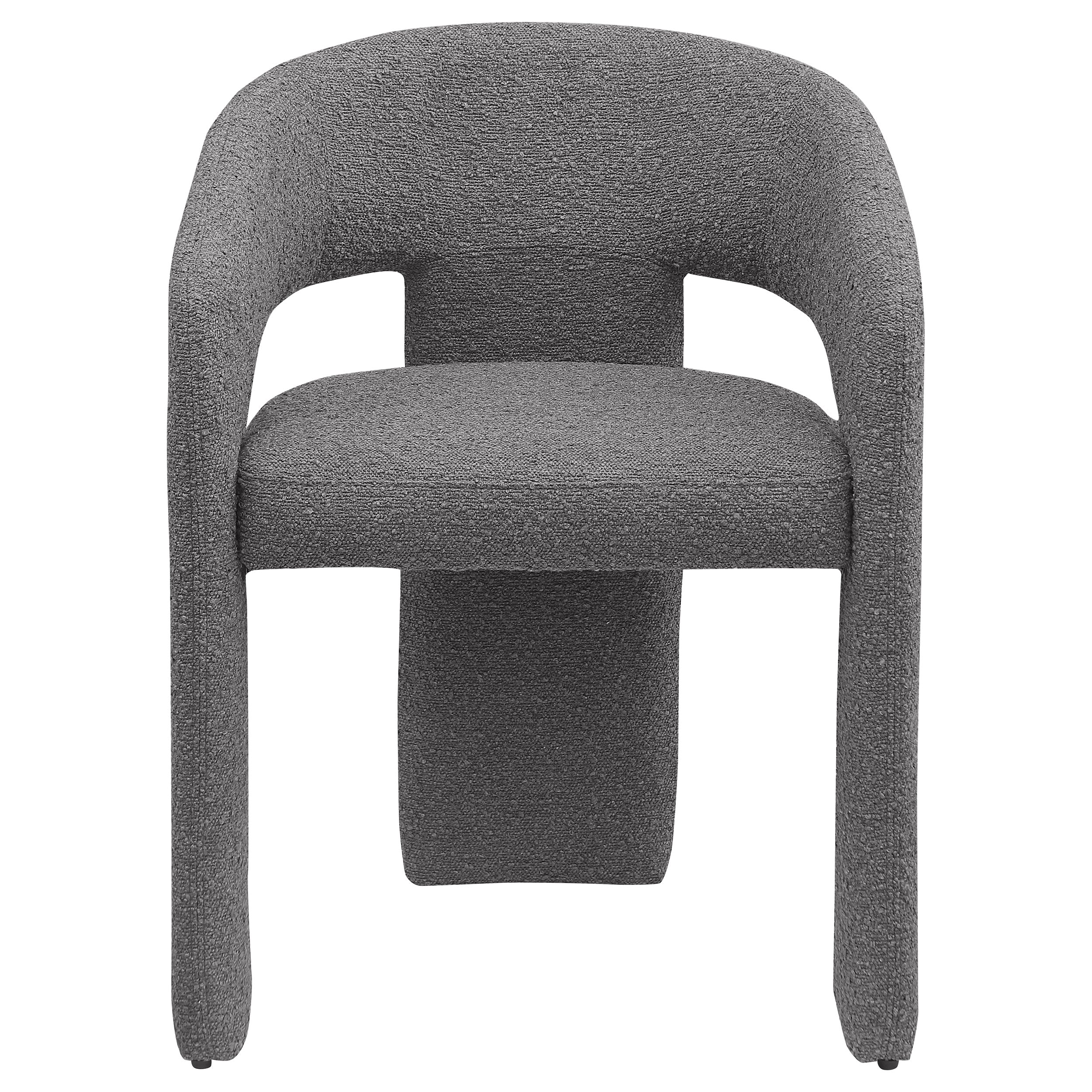 Eudora Boucle Upholstered Dining Arm Chair Grey - MyWaynesHome #