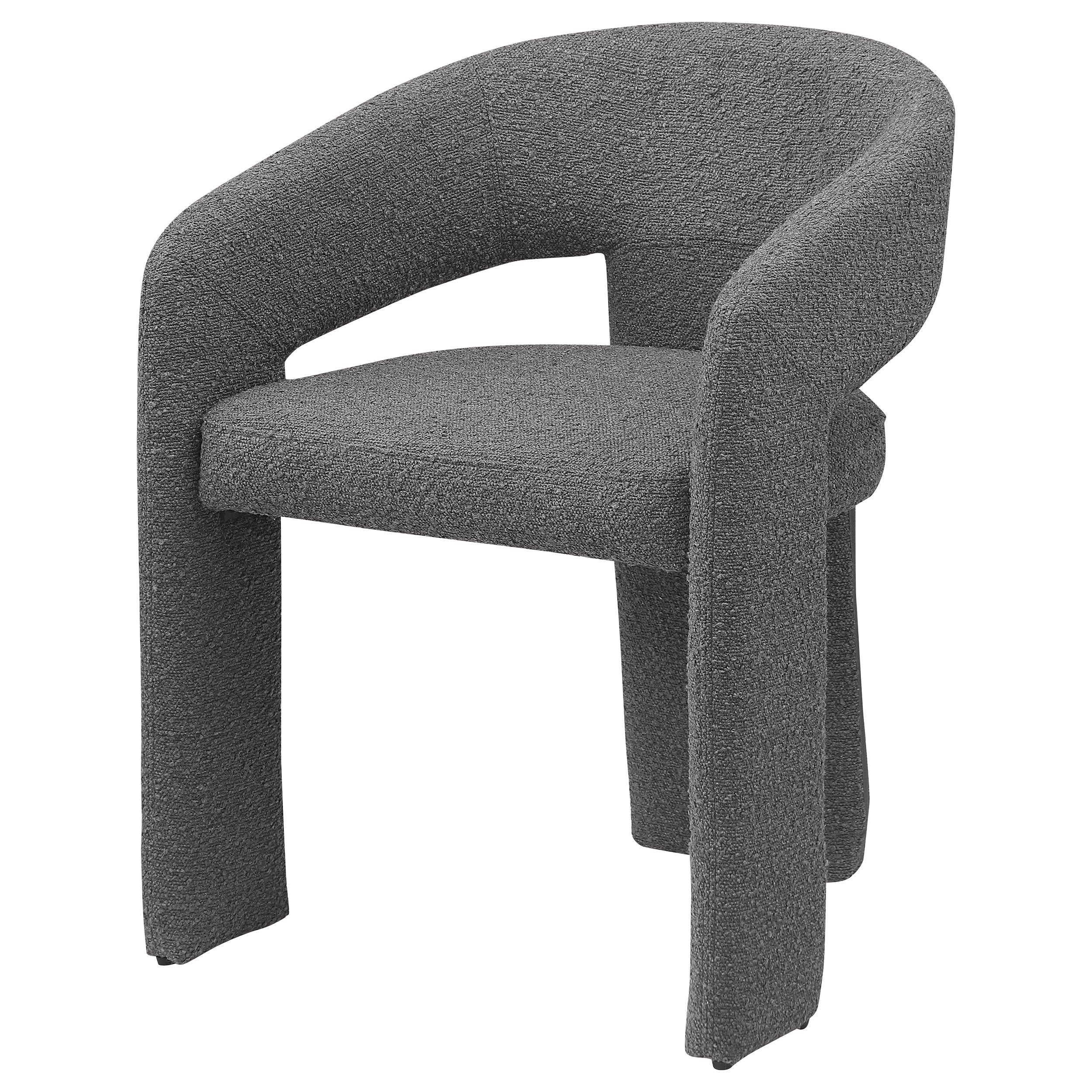 Eudora Boucle Upholstered Dining Arm Chair Grey - MyWaynesHome #