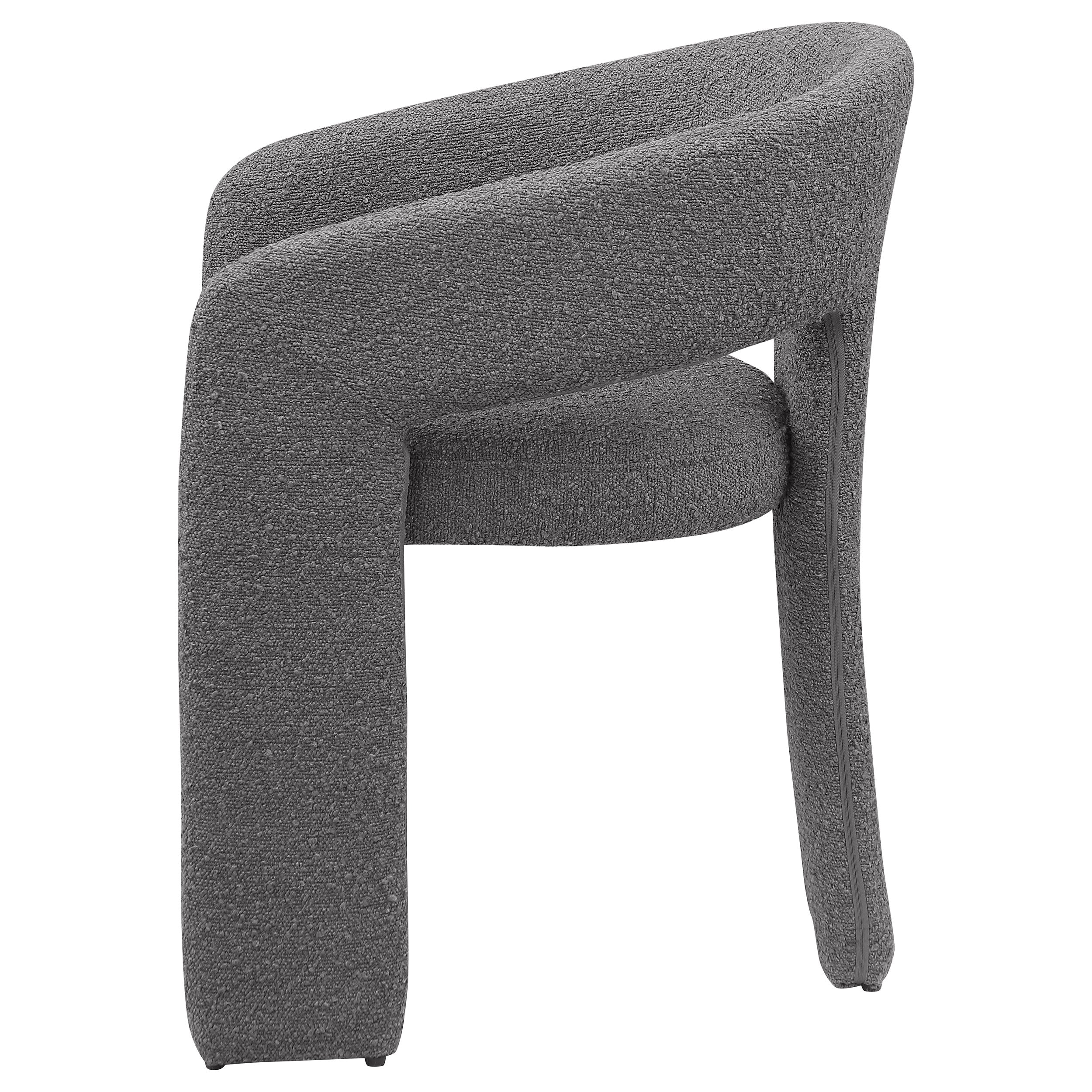 Eudora Boucle Upholstered Dining Arm Chair Grey - MyWaynesHome #