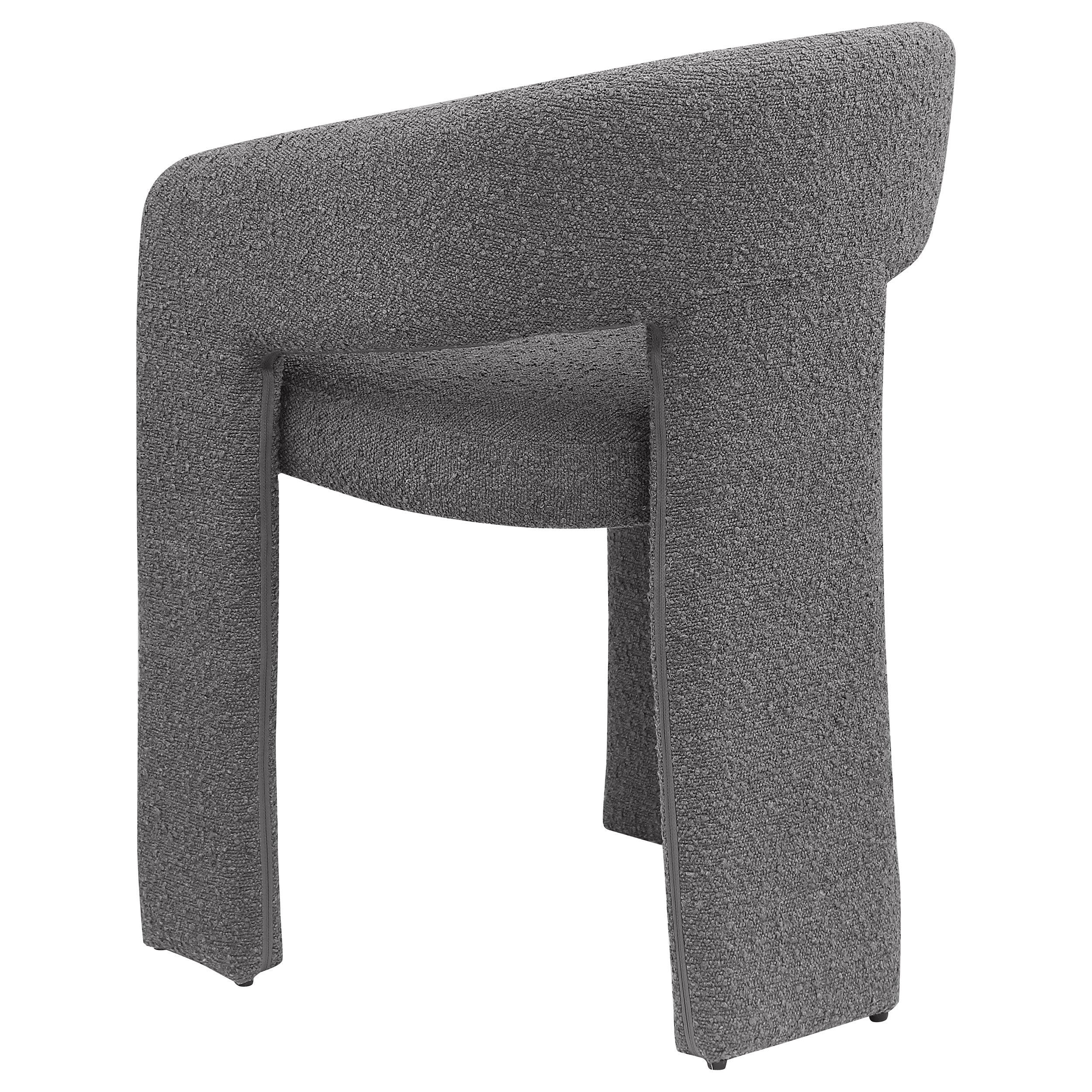 Eudora Boucle Upholstered Dining Arm Chair Grey - MyWaynesHome #