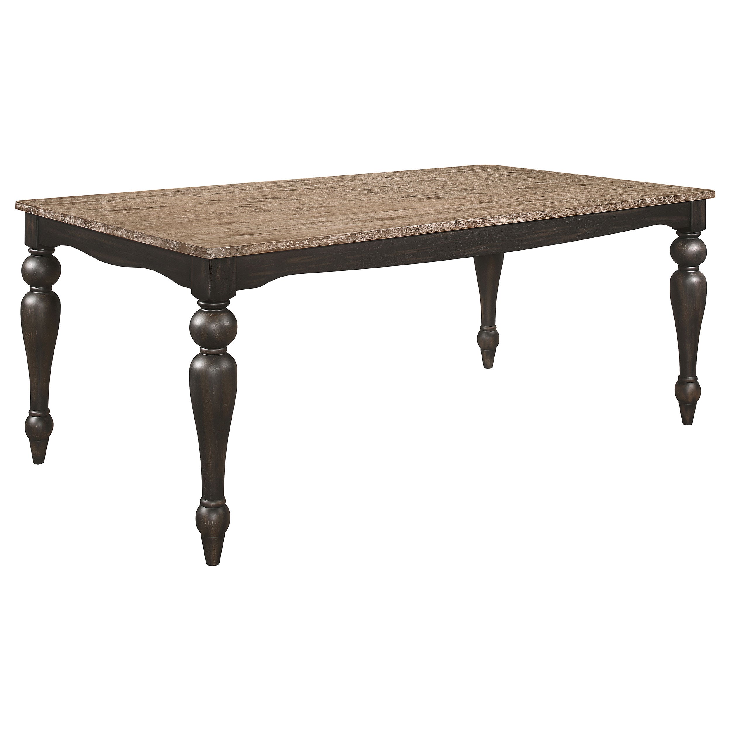 Bridget 6-piece Rectangular Dining Set Charcoal Sand Through - MyWaynesHome #