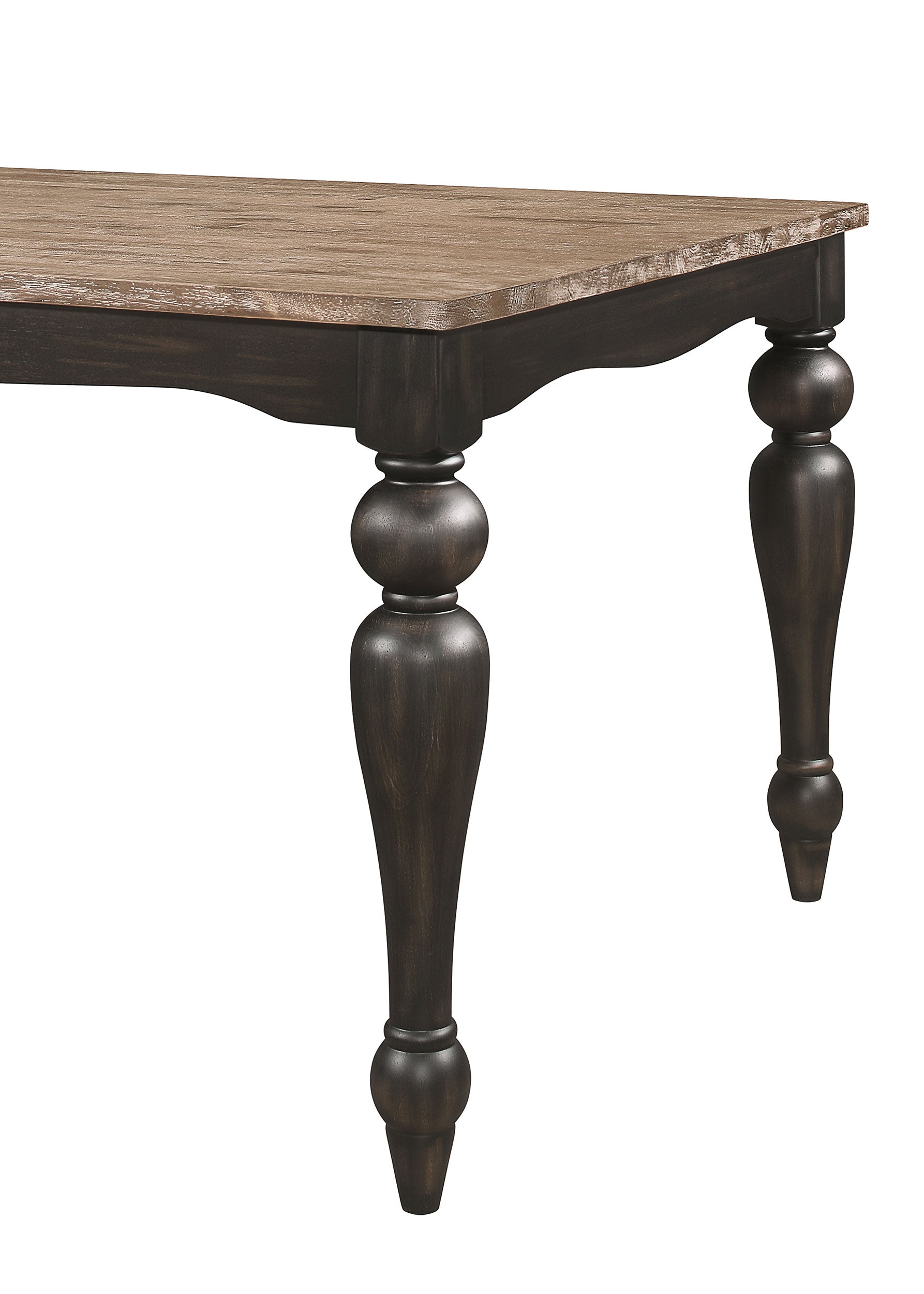 Bridget 6-piece Rectangular Dining Set Charcoal Sand Through - MyWaynesHome #