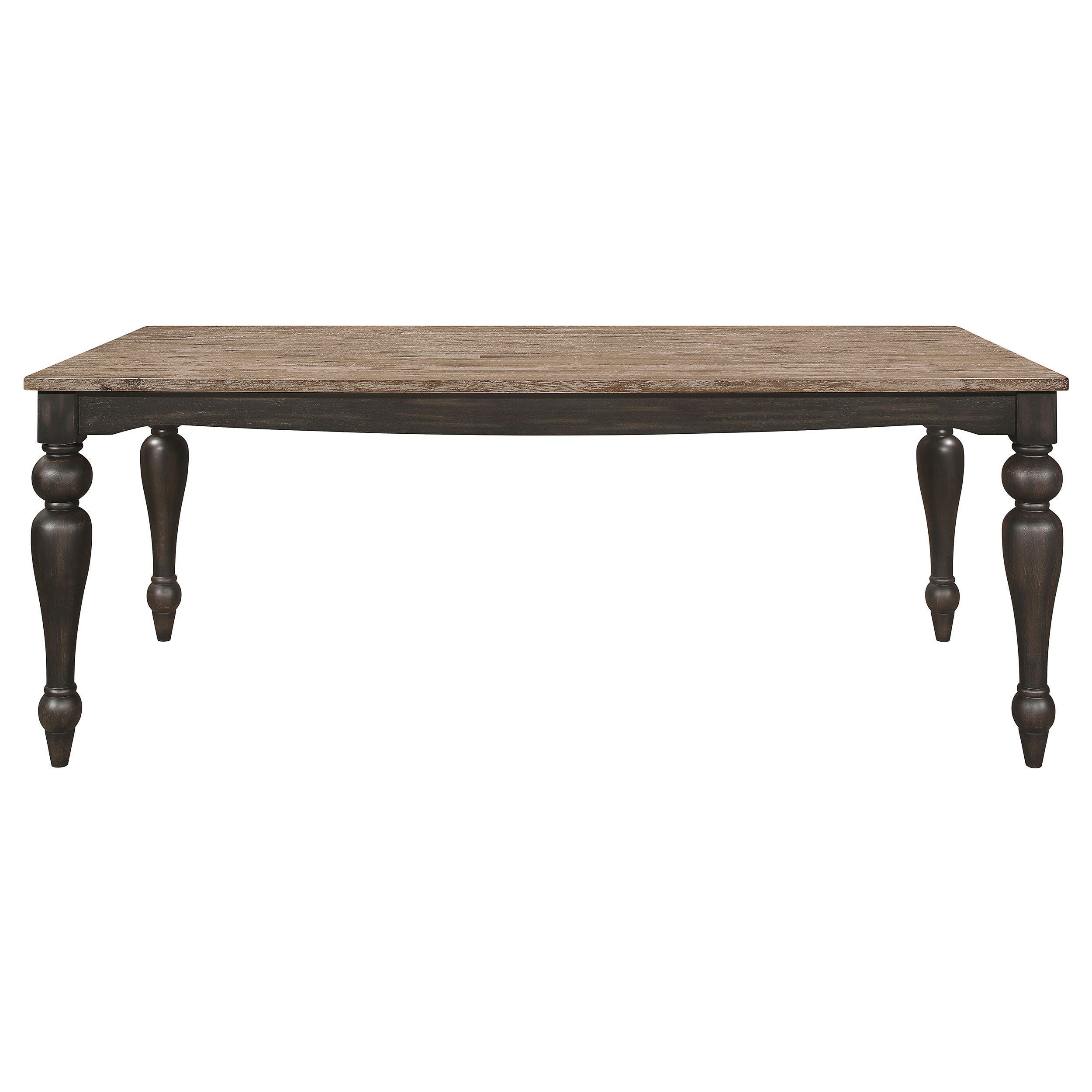 Bridget Rectangular 79-inch Dining Table Brown Brushed - MyWaynesHome #