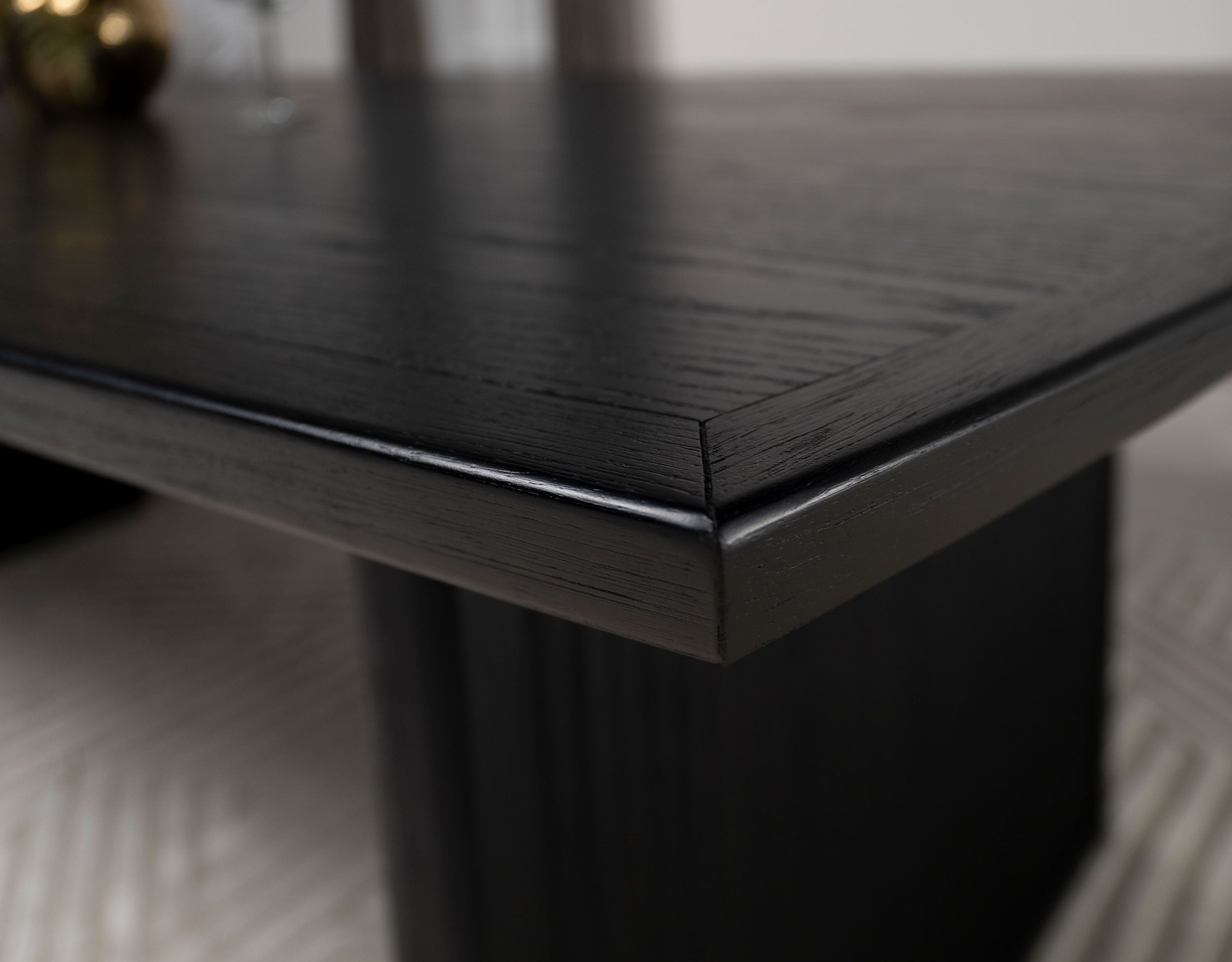 Brookmead 100-inch Extension Leaf Dining Table Black - MyWaynesHome #