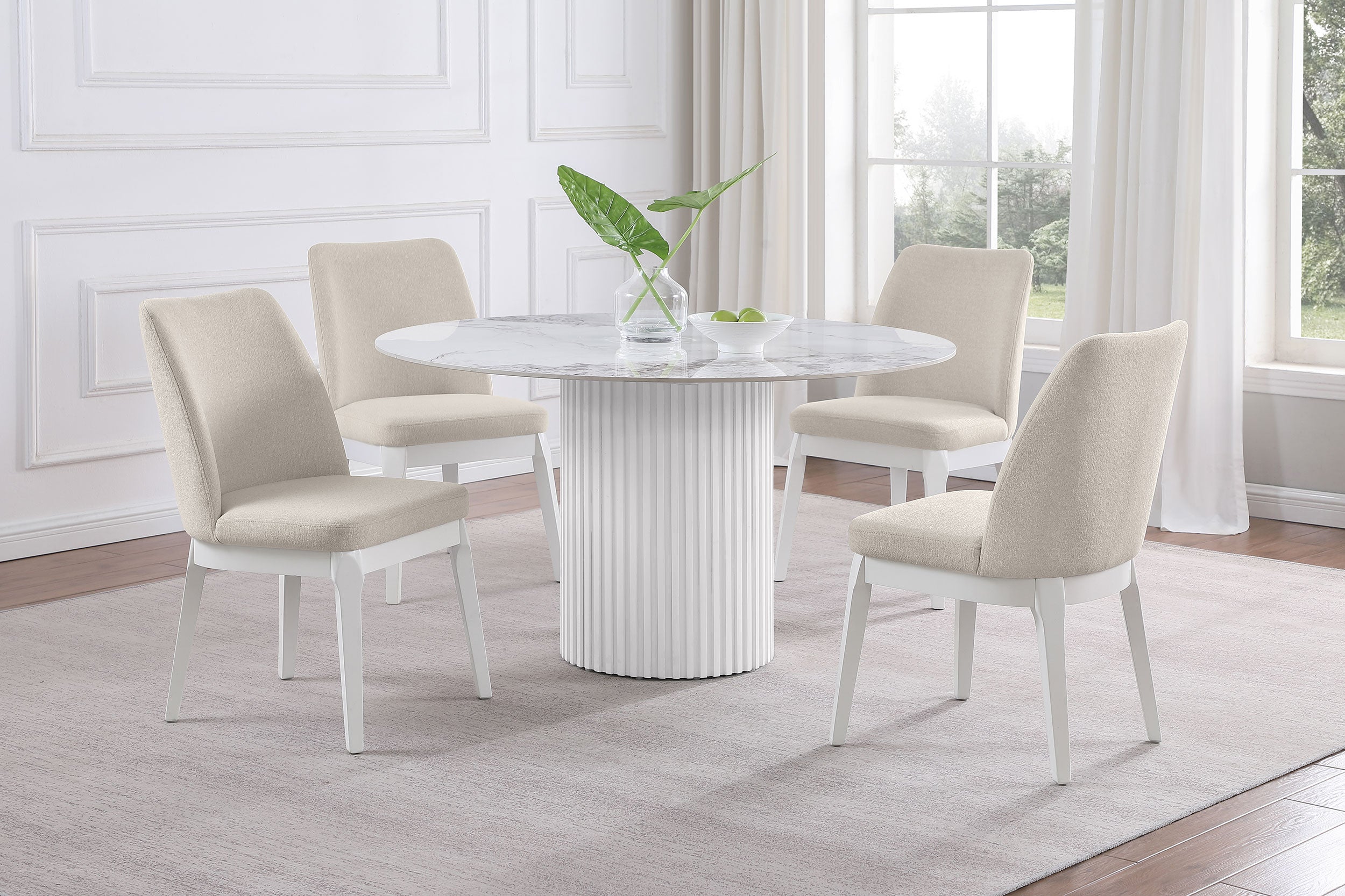 Carissa Upholstered Dining Side Chair Beige (set Of 2) - MyWaynesHome #