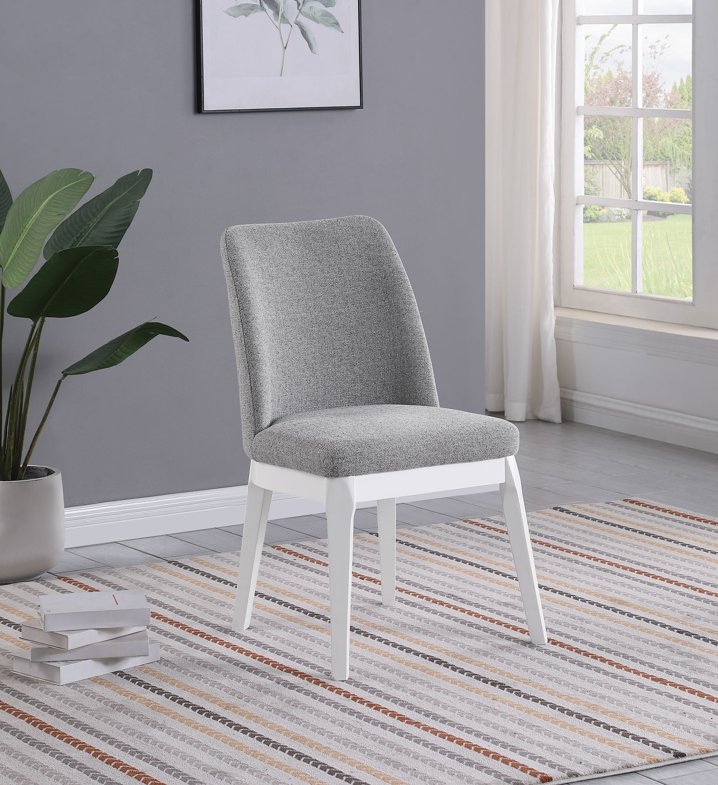 Carissa Upholstered Dining Side Chair Light Grey (set Of 2) - MyWaynesHome #