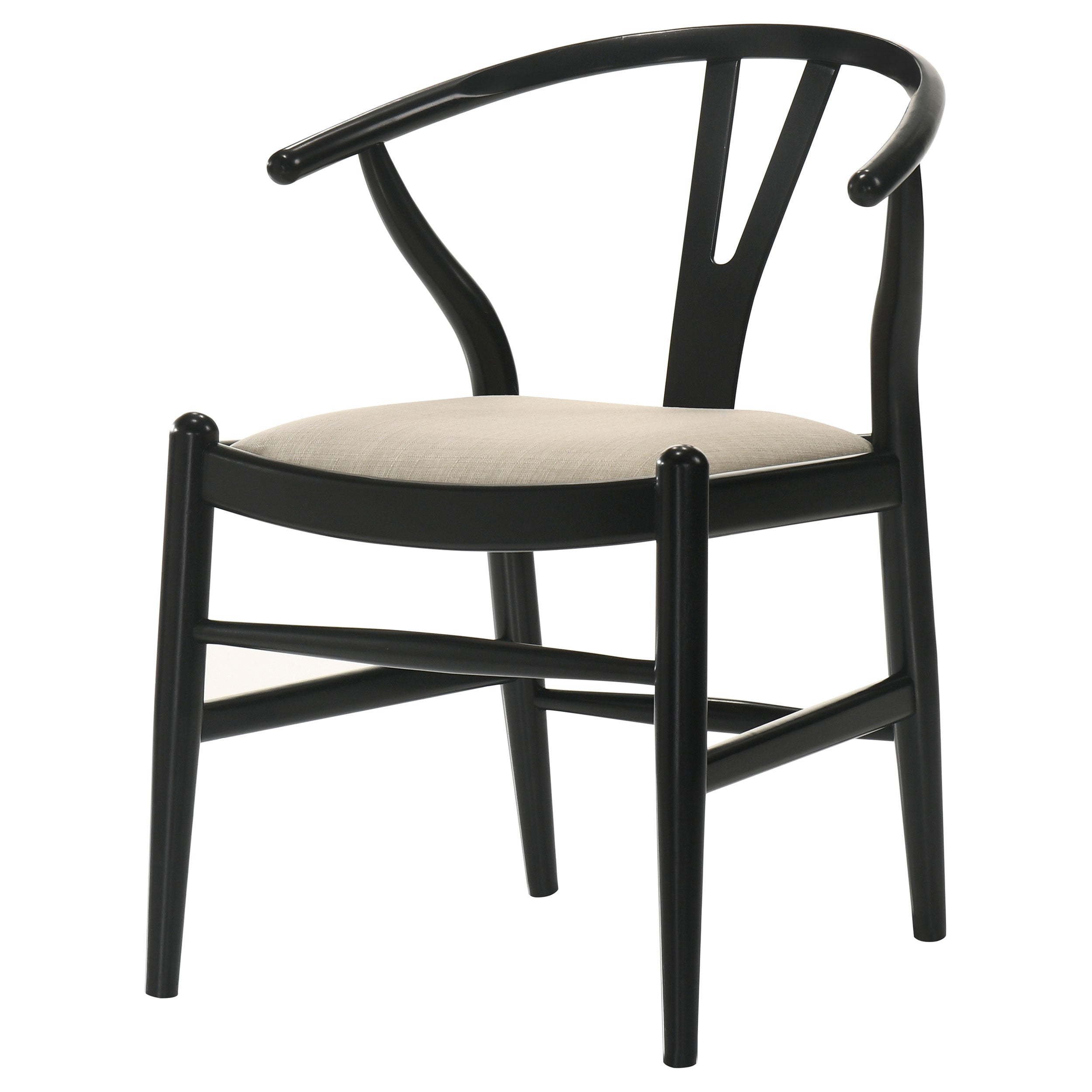 Dinah Wood Wishbone Dining Side Chair Black (set Of 2) - MyWaynesHome #
