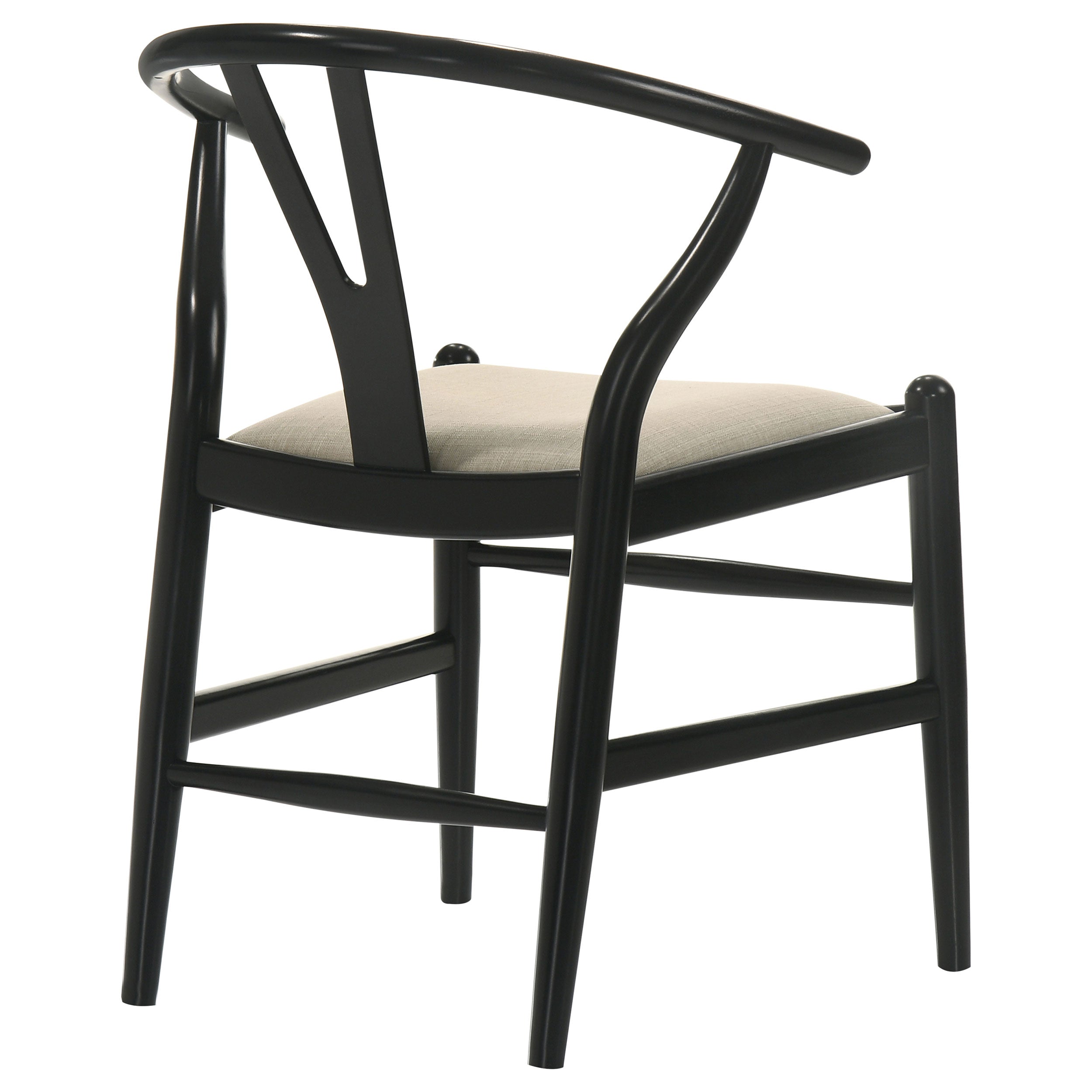 Dinah Wood Wishbone Dining Side Chair Black (set Of 2) - MyWaynesHome #