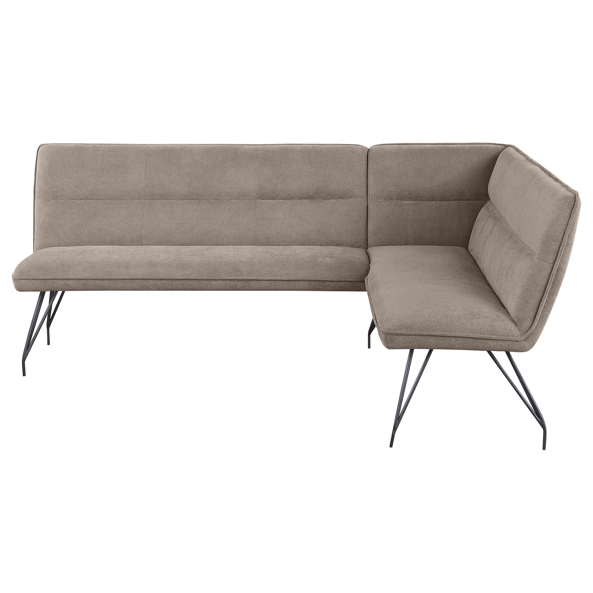 Dodson Fabric Upholstered L-shaped Nook Dining Bench Taupe - MyWaynesHome #