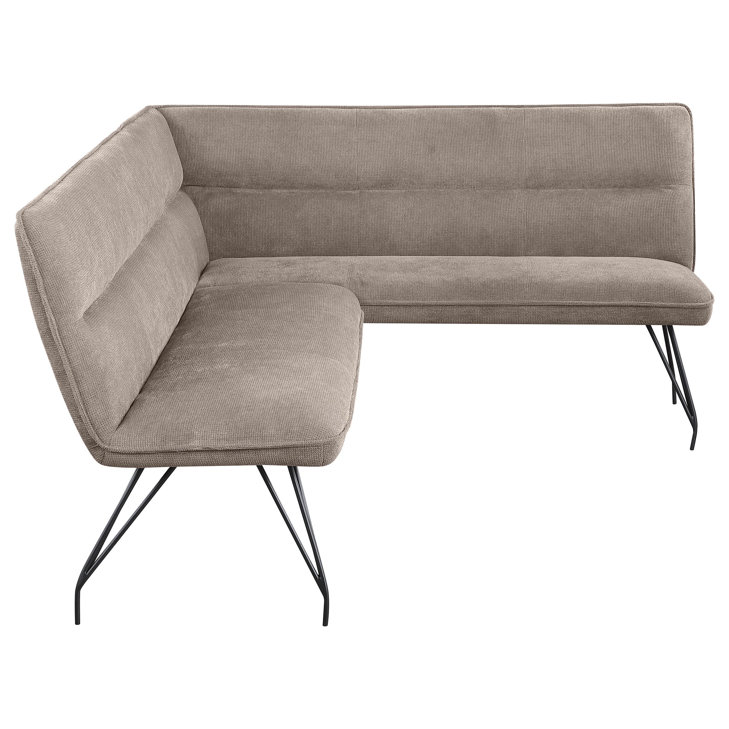 Dodson Fabric Upholstered L-shaped Nook Dining Bench Taupe - MyWaynesHome #