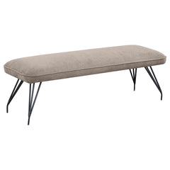 Dodson Fabric Upholstered Dining Bench Taupe - MyWaynesHome #