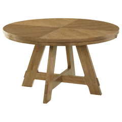 Danvers 5-piece Dining Table Set Brown Oak And Beige - MyWaynesHome #