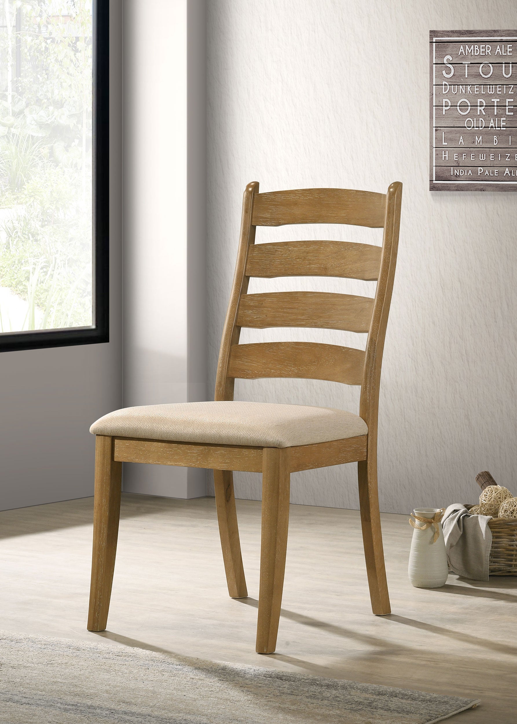 Danvers Wood Dining Side Chair Brown Oak (set Of 2) - MyWaynesHome #