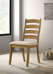 Danvers Wood Dining Side Chair Brown Oak (set Of 2) - MyWaynesHome #