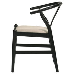 Crestmont - Wood Wishbone Dining Side Chair (Set of 2) - Black