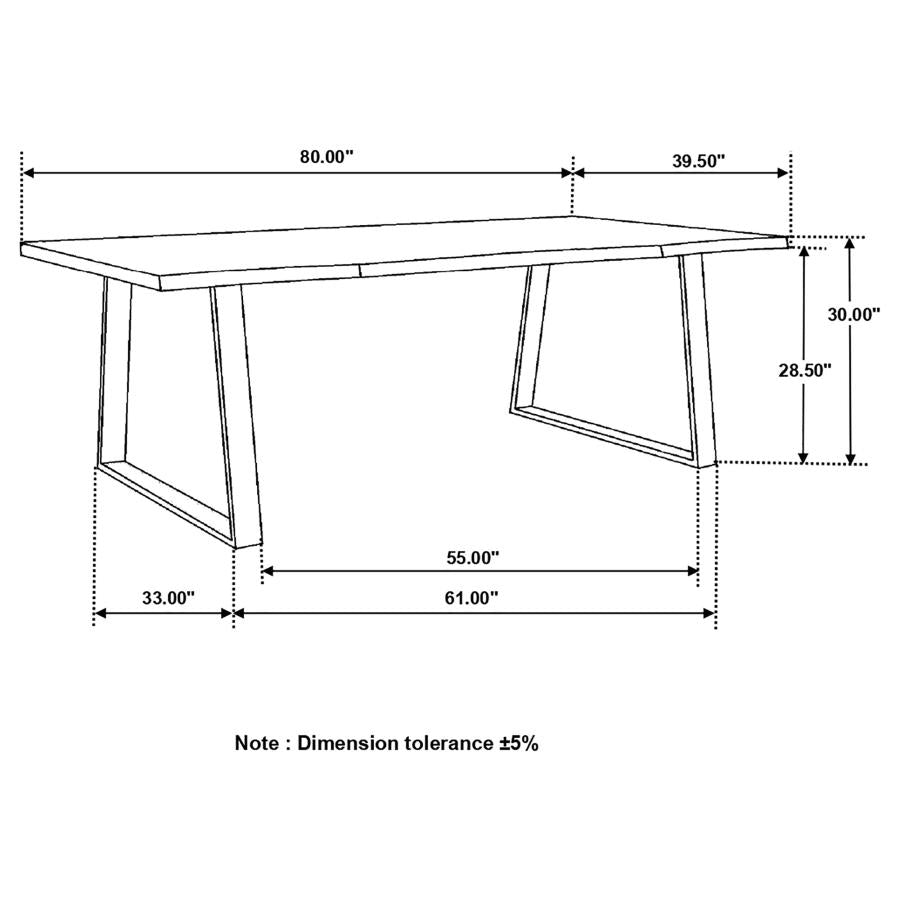 Ditman Brown Dining Table - MyWaynesHome #