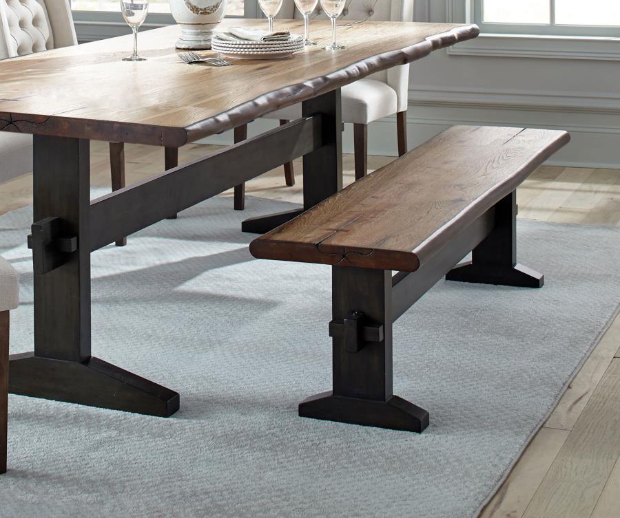 Bexley Brown Bench - MyWaynesHome #