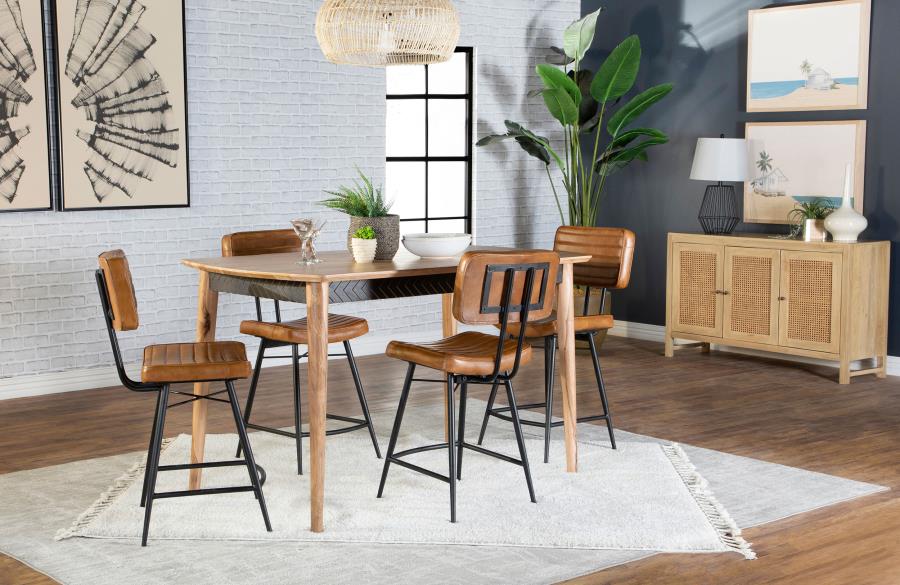 Partridge Brown 5 Pc Counter Height Dining Set - MyWaynesHome #
