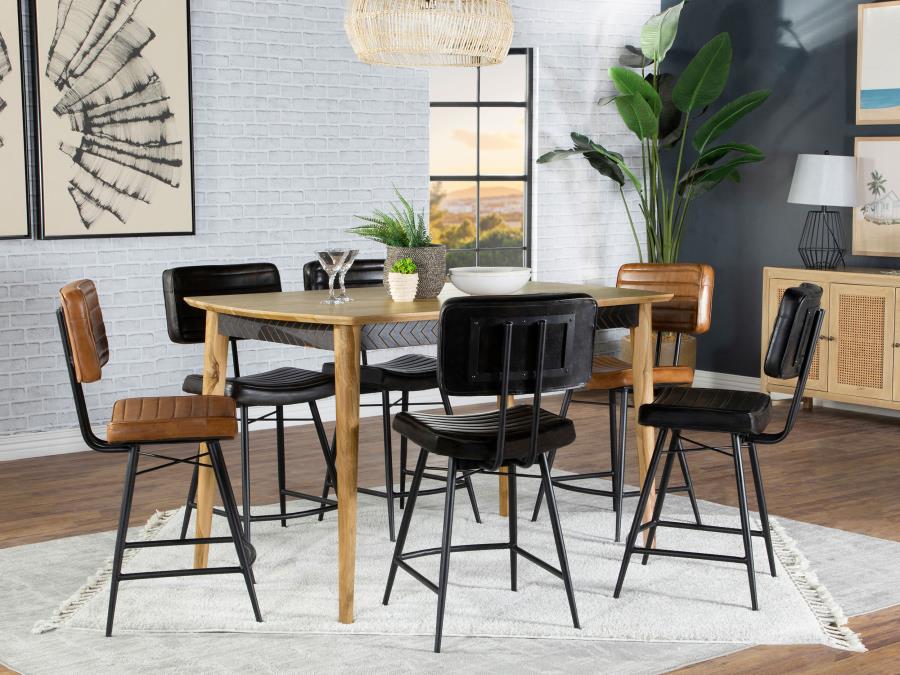 Partridge Brown 7 Pc Counter Height Dining Set - MyWaynesHome #