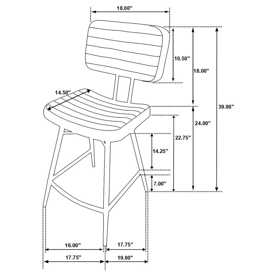 Partridge Brown Counter Stool - MyWaynesHome #