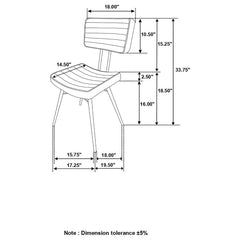 Partridge Black Side Chair - MyWaynesHome #