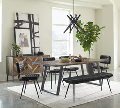Misty 6-piece Rectangular Dining Set Sheesham And Espresso - MyWaynesHome #