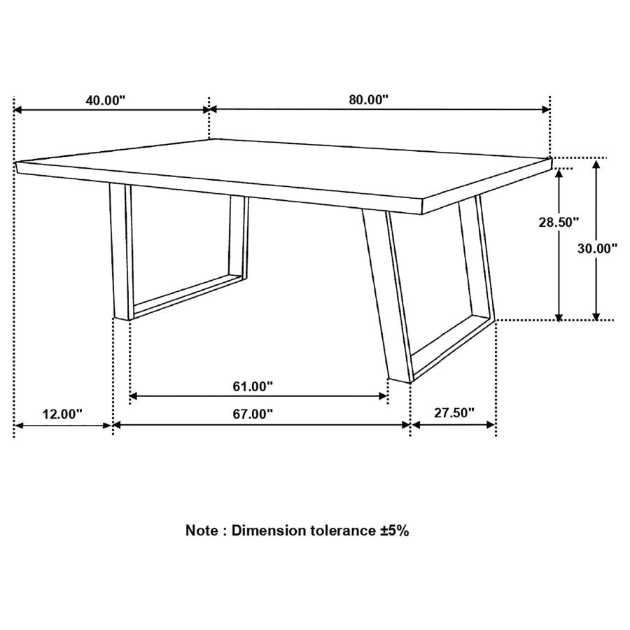 Misty Brown Dining Table - MyWaynesHome #