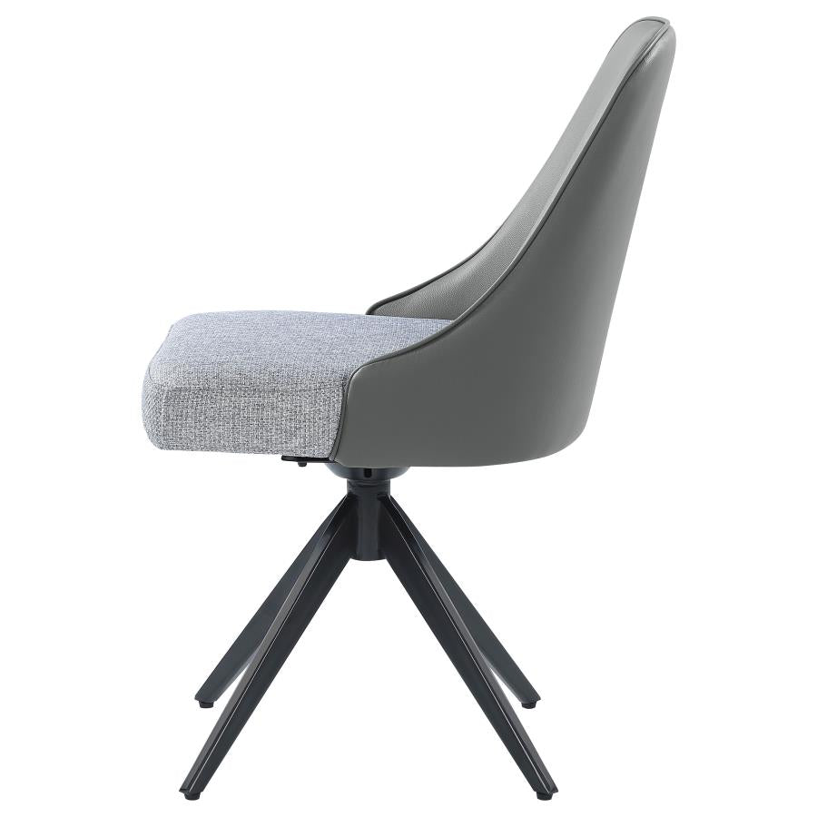 Paulita Grey Swivel Side Chair - MyWaynesHome #