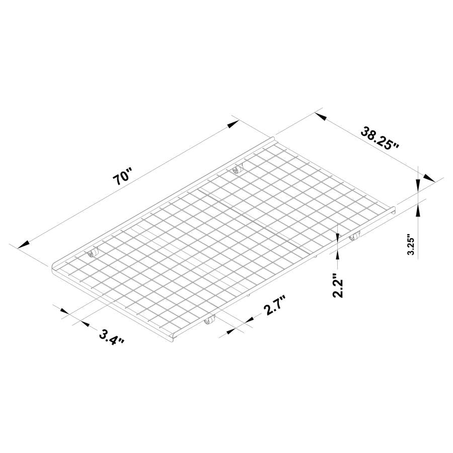 Eden Black Roll Out Trundle - MyWaynesHome #