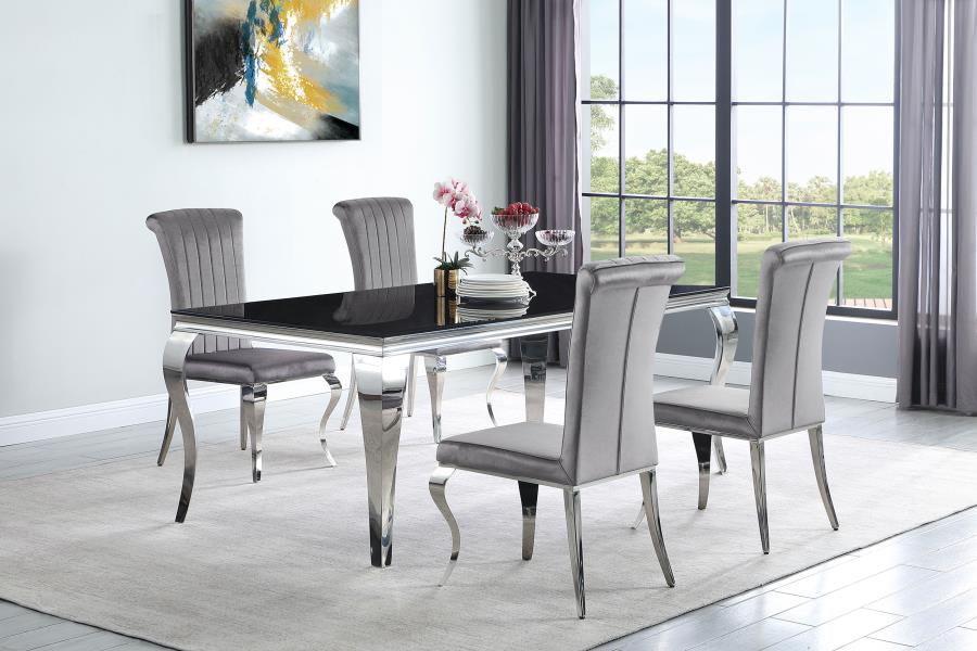 Carone Grey 5 Pc Dining Set - MyWaynesHome #