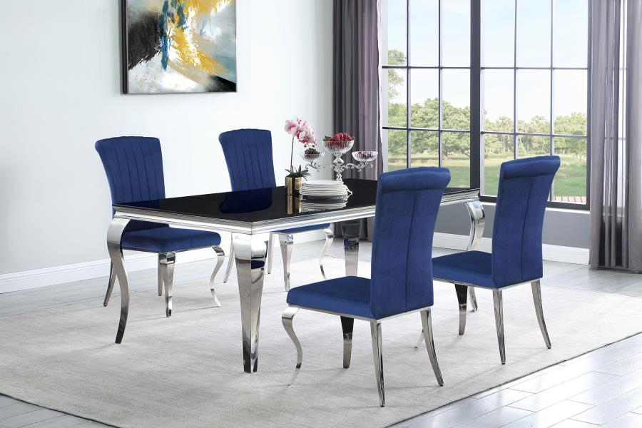 Carone Silver Dining Table - MyWaynesHome #