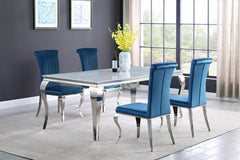Carone Blue 5 Pc Dining Set - MyWaynesHome #