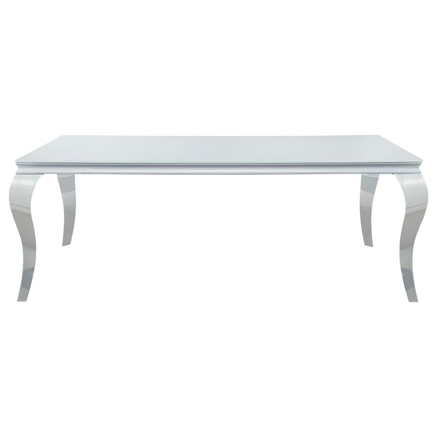 Carone Silver Dining Table - MyWaynesHome #