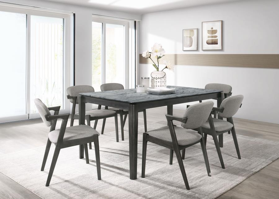 Stevie Black 7 Pc Dining Set - MyWaynesHome #