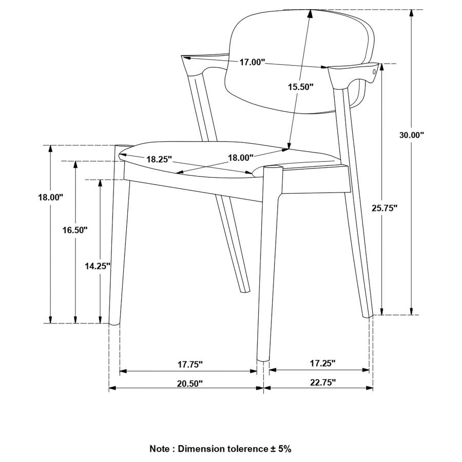 Stevie Black 5 Pc Dining Set - MyWaynesHome #
