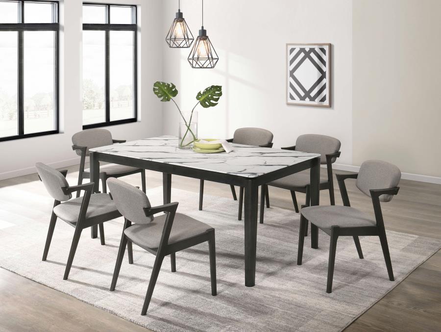Stevie Black 7 Pc Dining Set - MyWaynesHome #