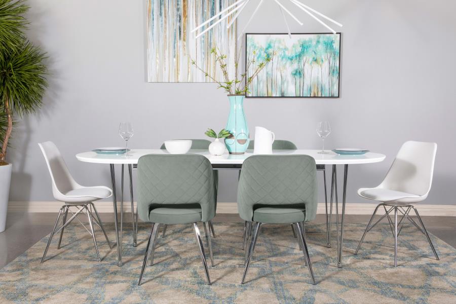Heather White Dining Table - MyWaynesHome #