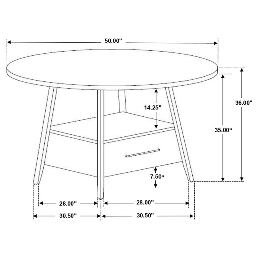 Gibson Black 5 Pc Counter Height Dining Set - MyWaynesHome #